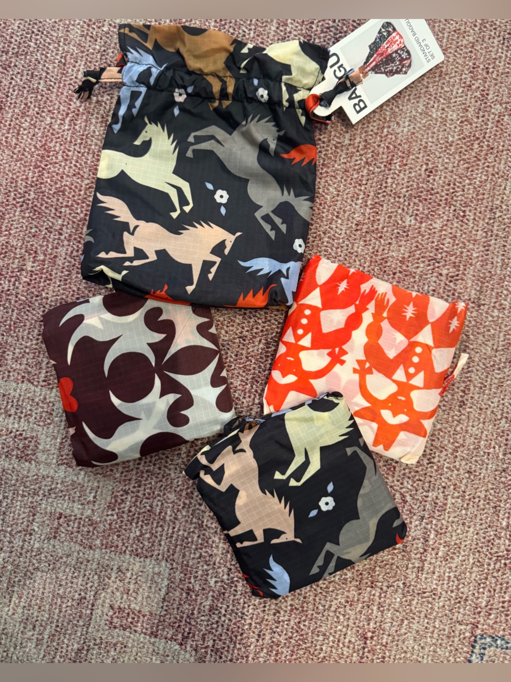 Baggu standard set of 3 western cut outs NWT